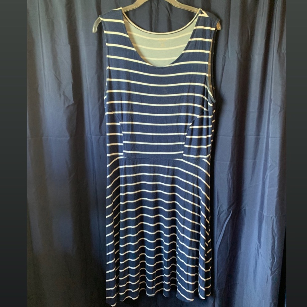 ⭐️SALE⭐️ Blue and White Striped Loose Dress
